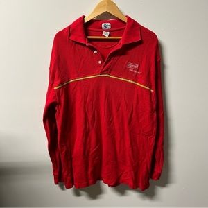 Staples Long Sleeved Red Shirt- Large